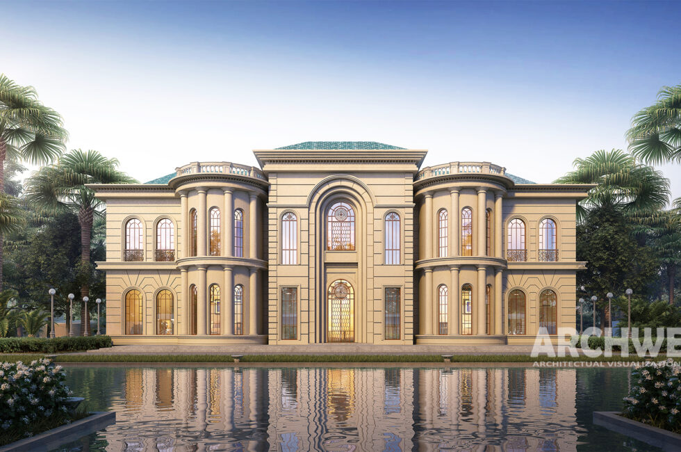 Dubai-Private-Villa architectural visualization