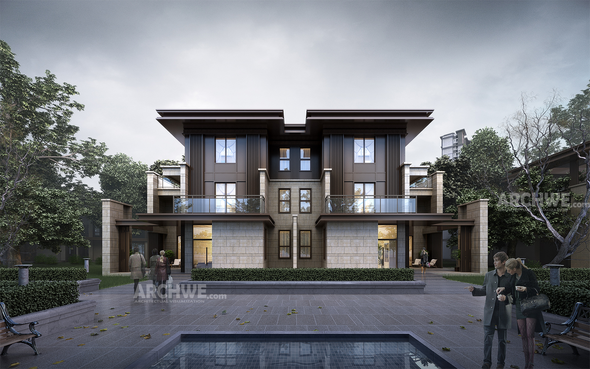 residence architectural visualization