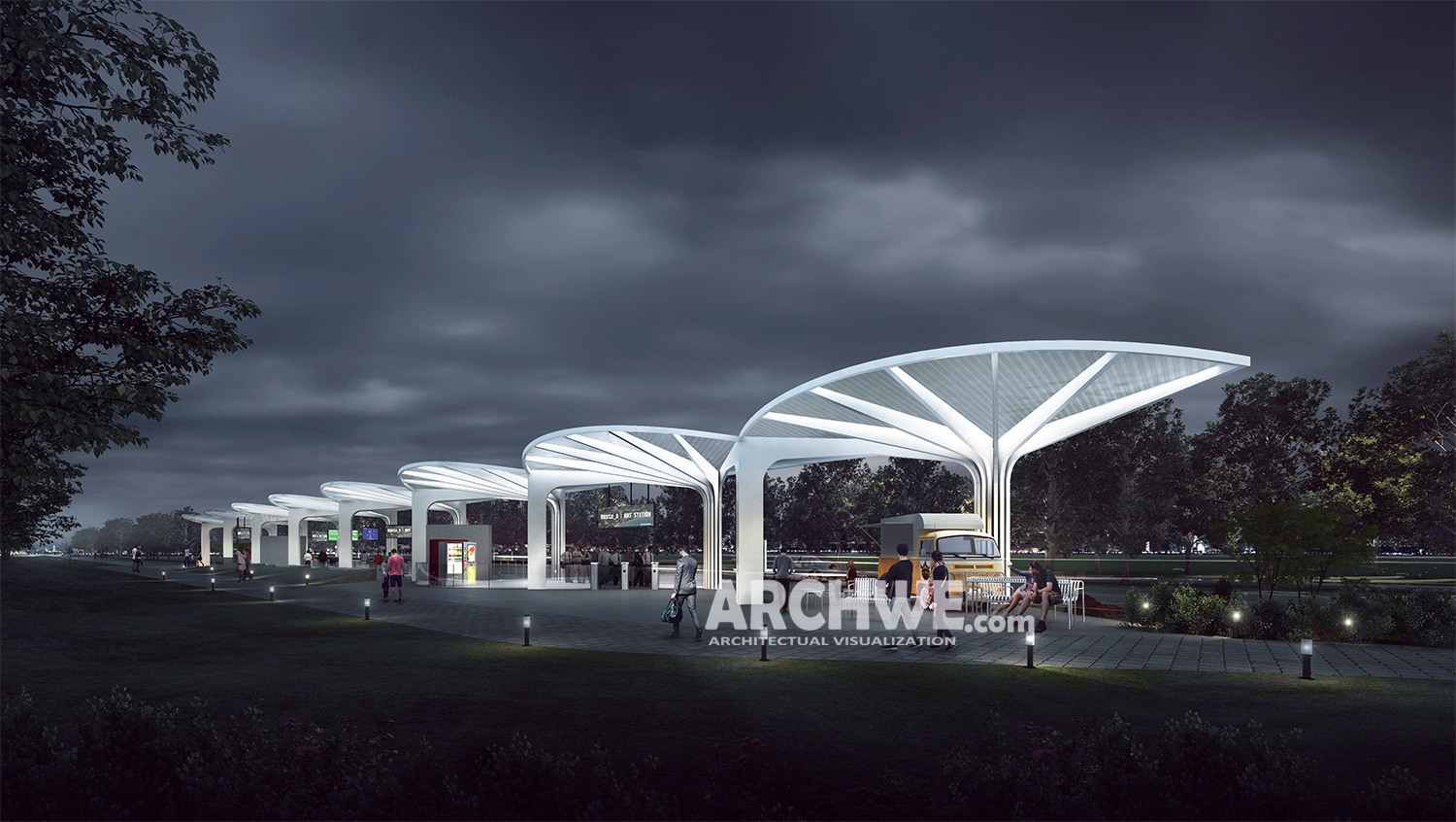 ART Demonstration Line Station architectural visualization